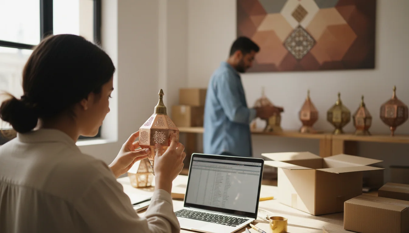Luminaires en laiton et cuivre au Maroc : guide rentable 2026