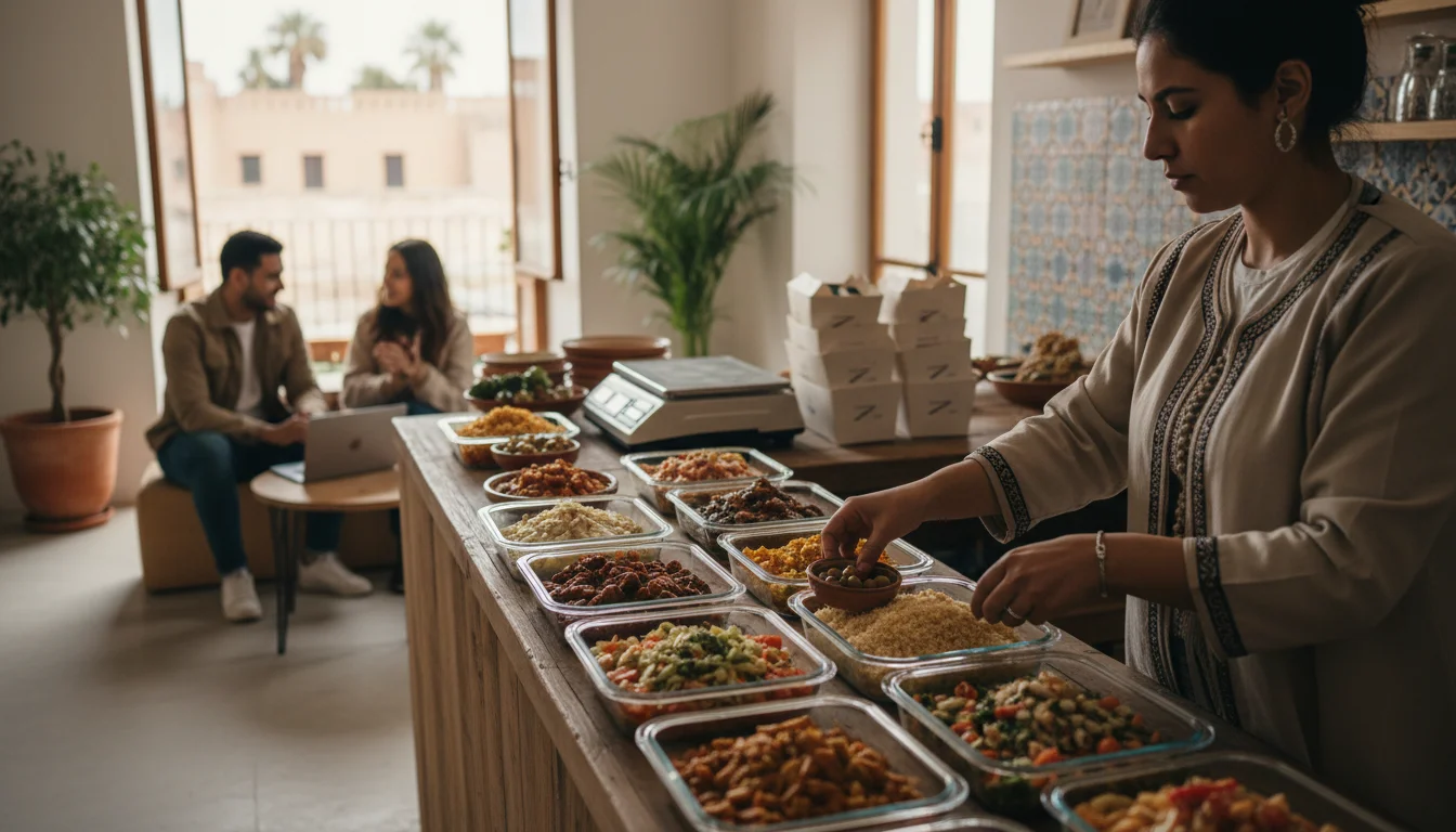 Buffet marocain au poids : concept rentable 2026