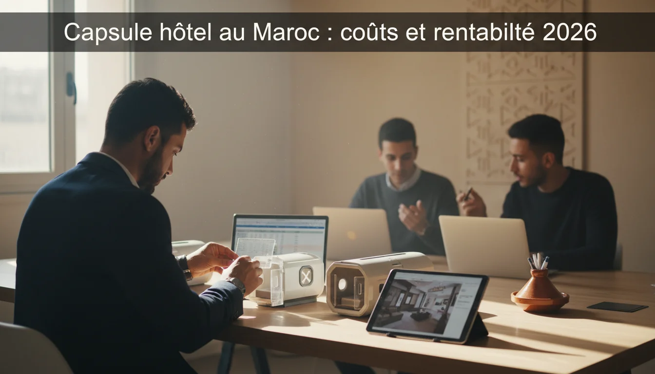 Capsule hôtel au Maroc : coûts et rentabilité 2026