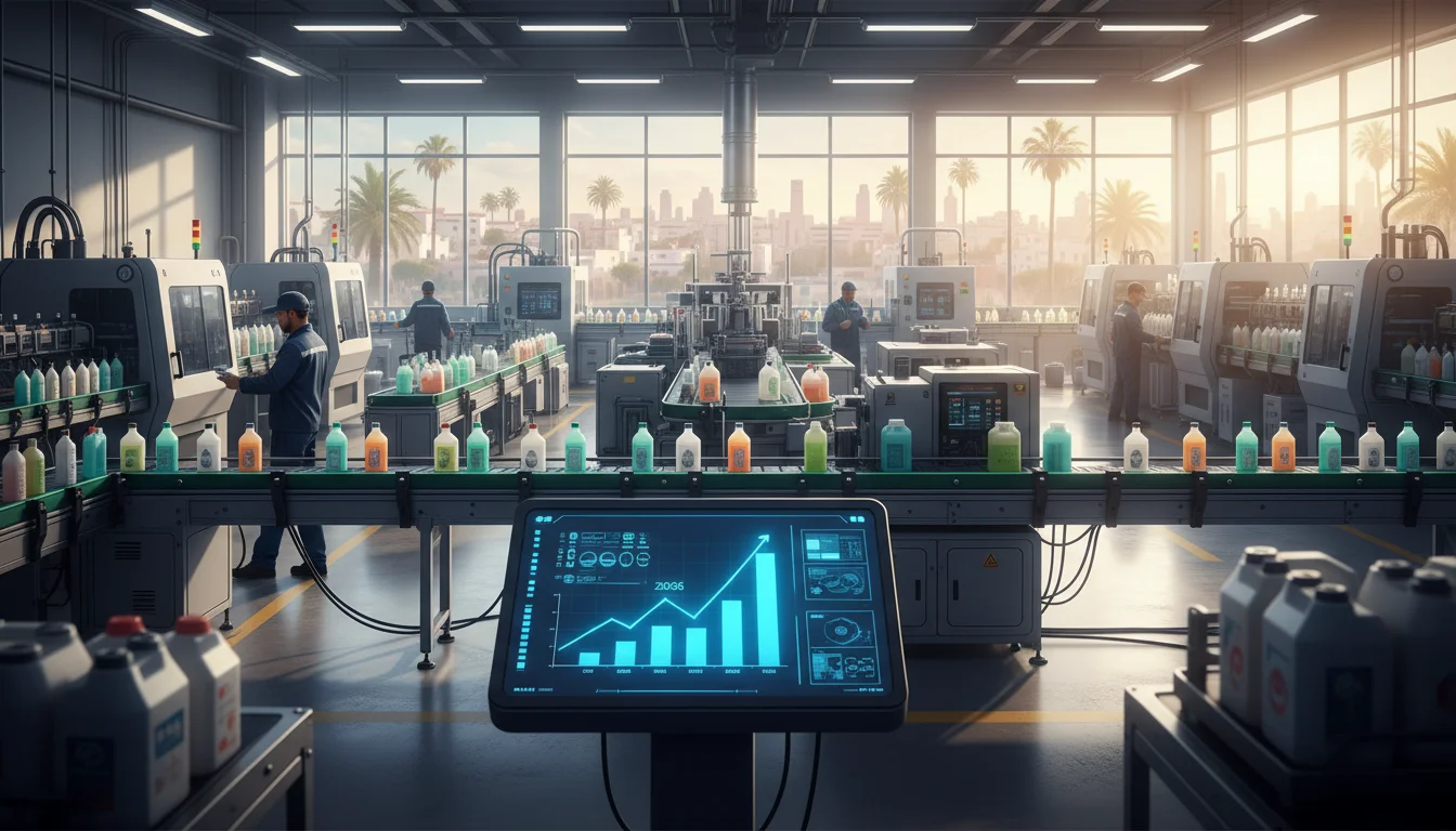 Production produits de nettoyage Maroc : guide rentable 2026